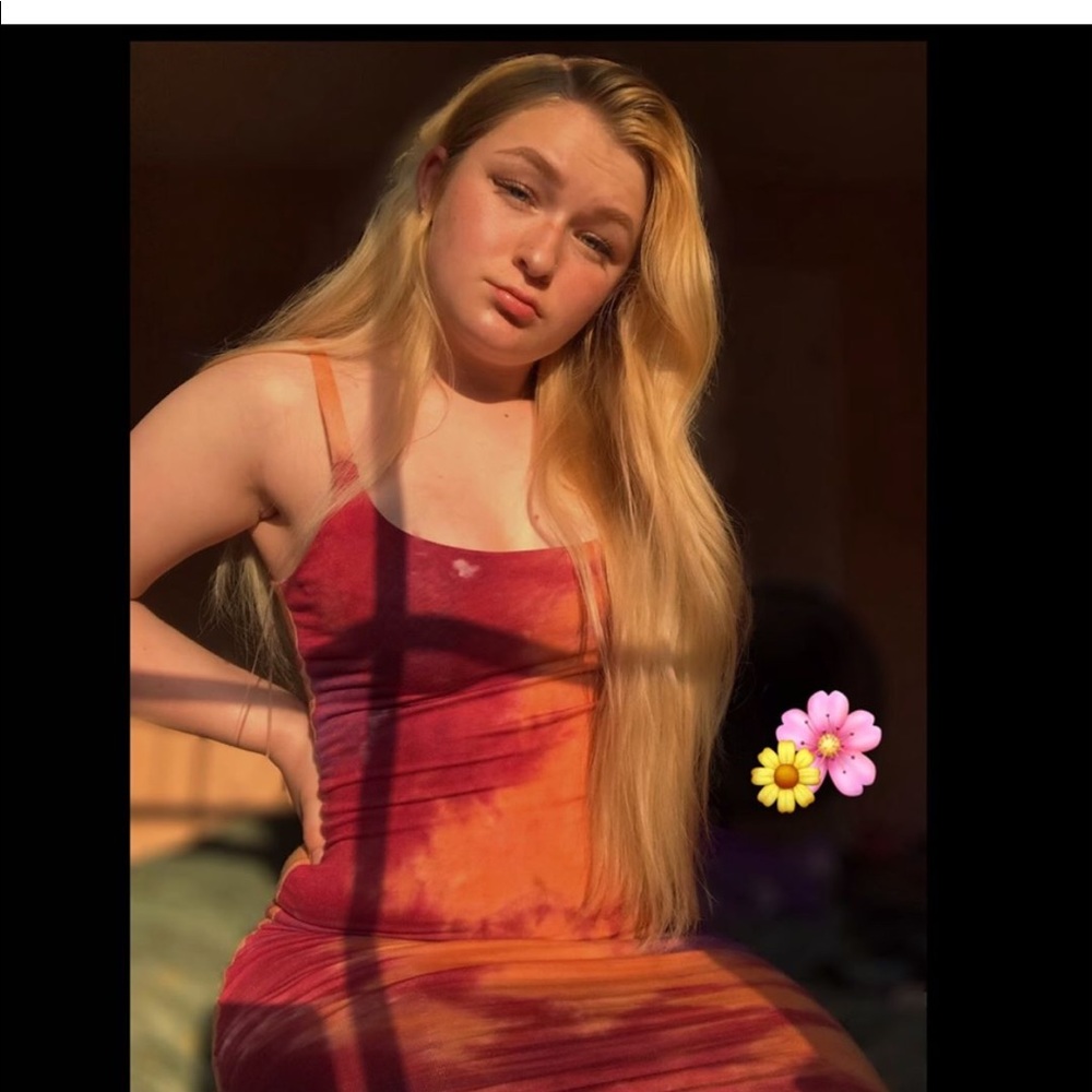 Tie dye body con dress